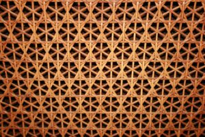 brown wicker surface